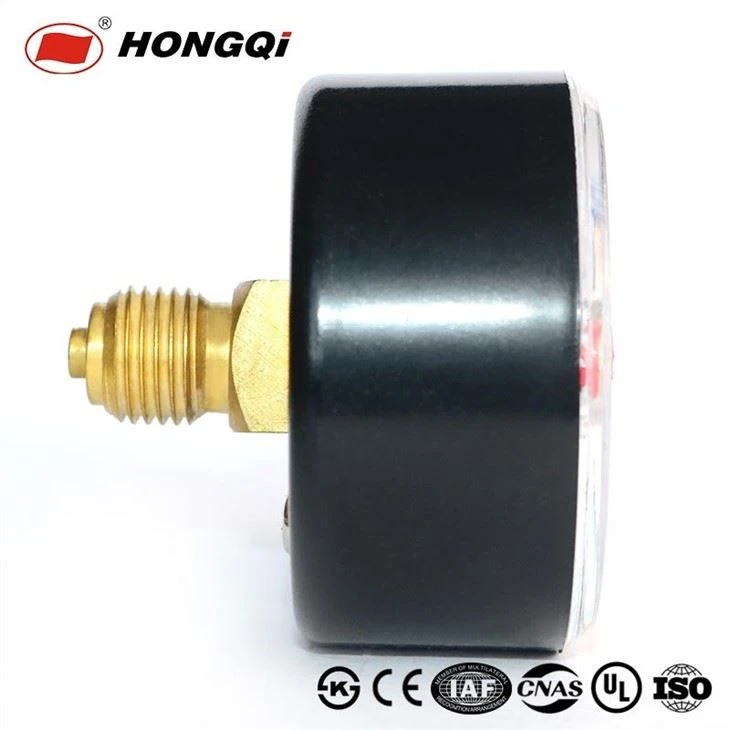 Bottom or Center Back Mount steel chrome plated  pressure gauge
