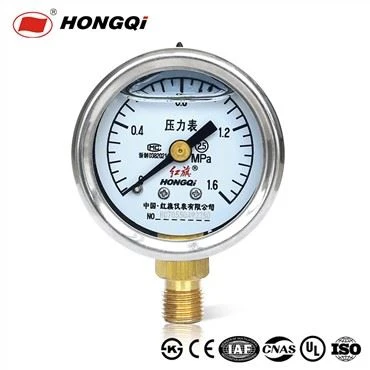 Hongqi vökvafylltur titrings-þolinn þrýstimælir