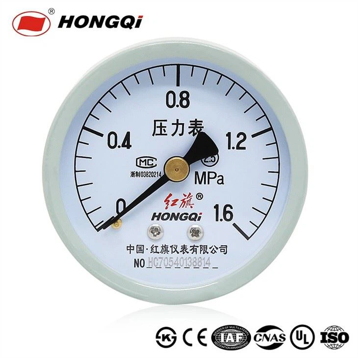 60mm Axial Direction With Center Back Mount Pressure Gauge General Manometer