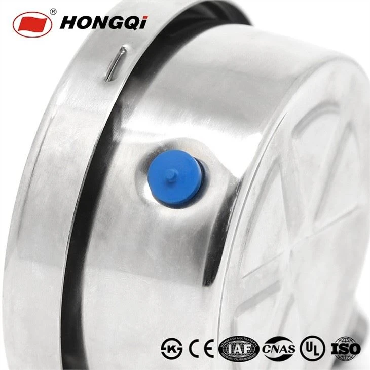 Full Stainless Steel Manometer Air Oil Water Vacuum Pressure Gauge